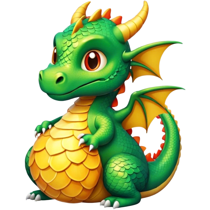 dragon round  body emoji