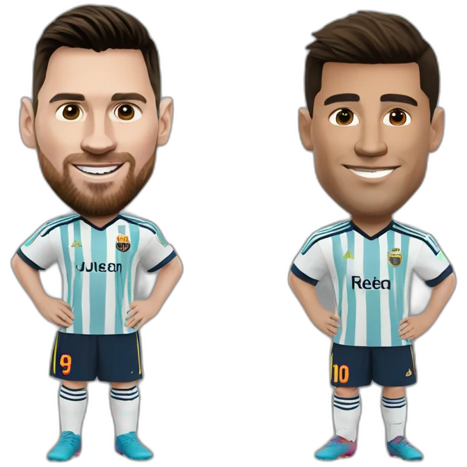 Leo messi and ronaldo emoji