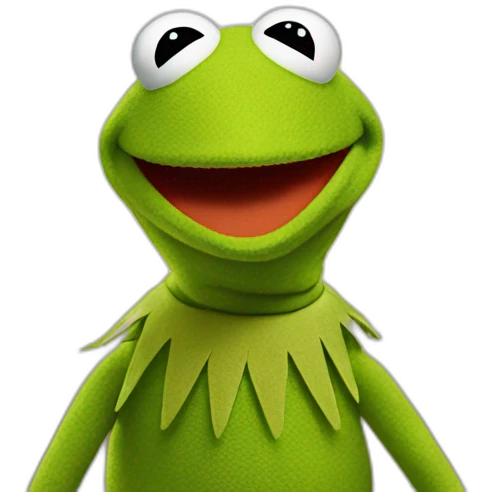 Kermit qui boit du the emoji