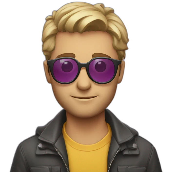 Mago con gafas emoji