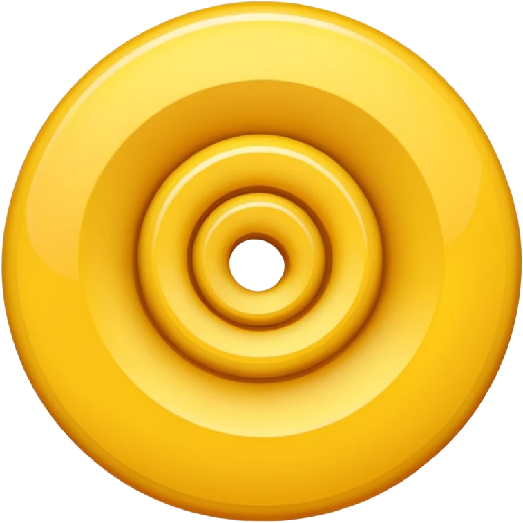 Yellow spiral emoji