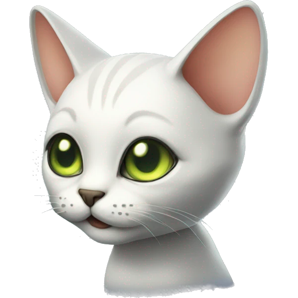 Cute alien cat emoji