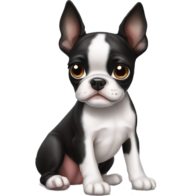 Boston terrier puppy emoji