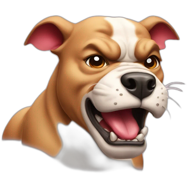 very angry bittbull emoji