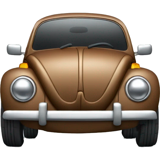 Brown Volkswagen Beetle  emoji
