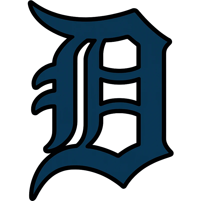 Detroit Tigers stylized D logo emoji