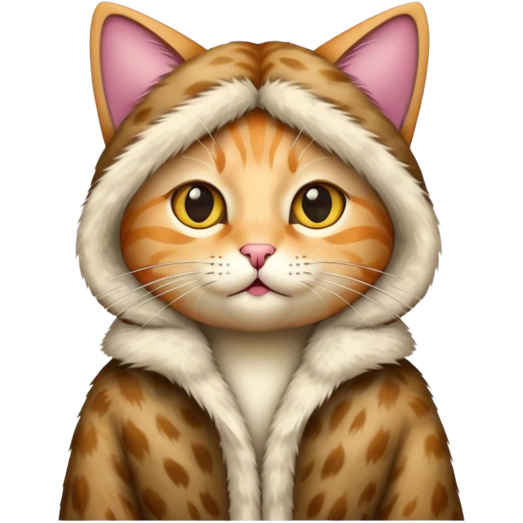 cat in fur coat emoji
