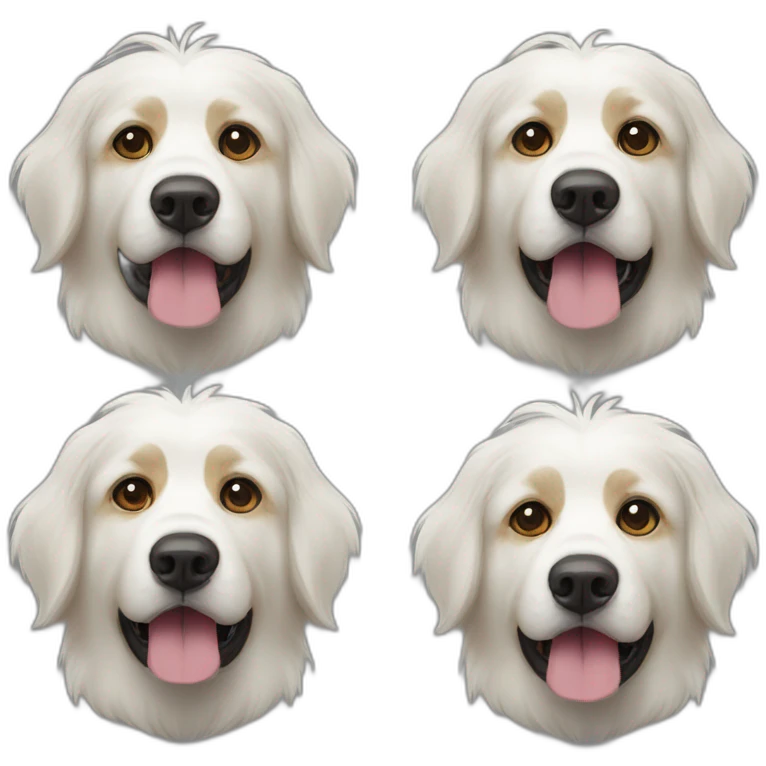 Pyrenees mountain dog White pirate costum emoji