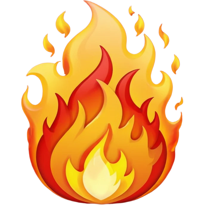 RED Fire emoji
