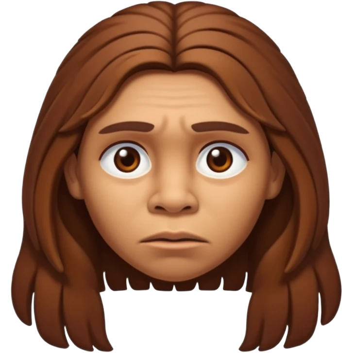 slack jawed female neanderthal emoji
