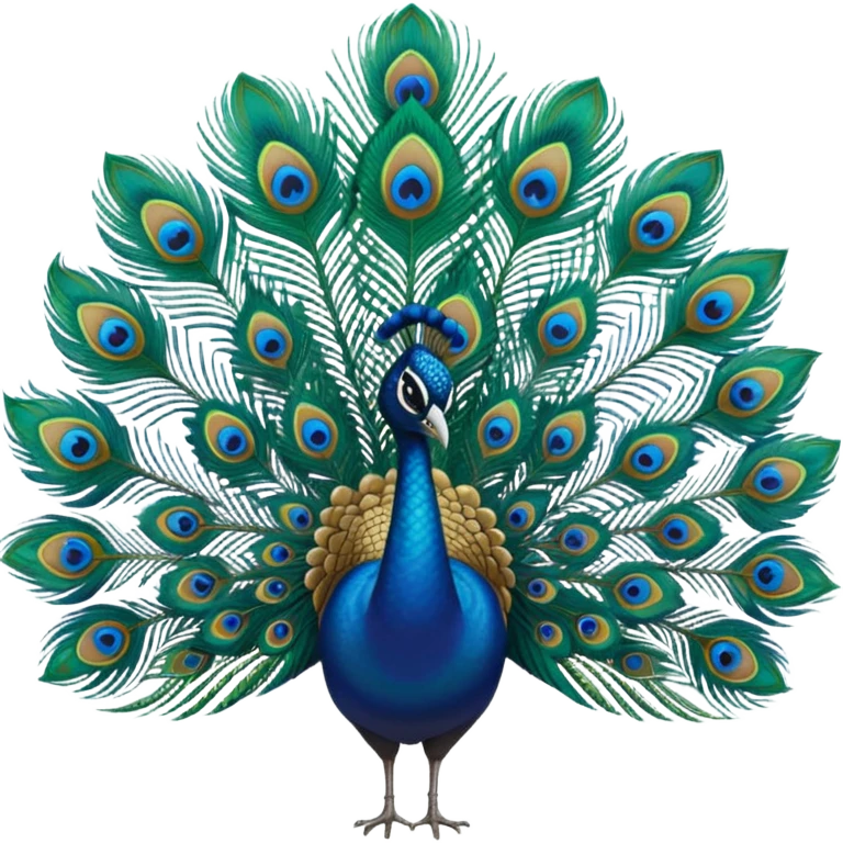 Peacock feather emoji