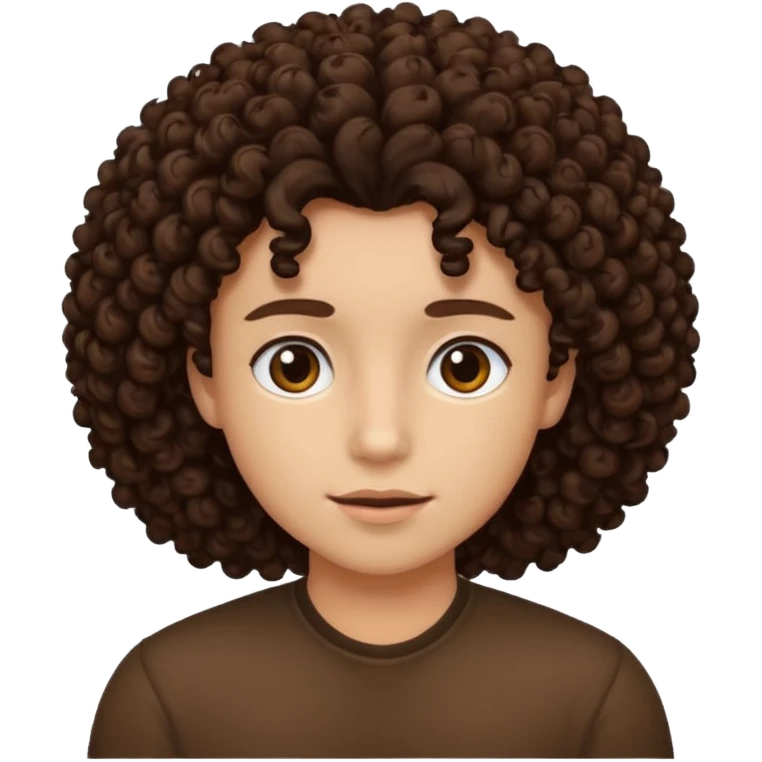 Cabelo cacheado emoji