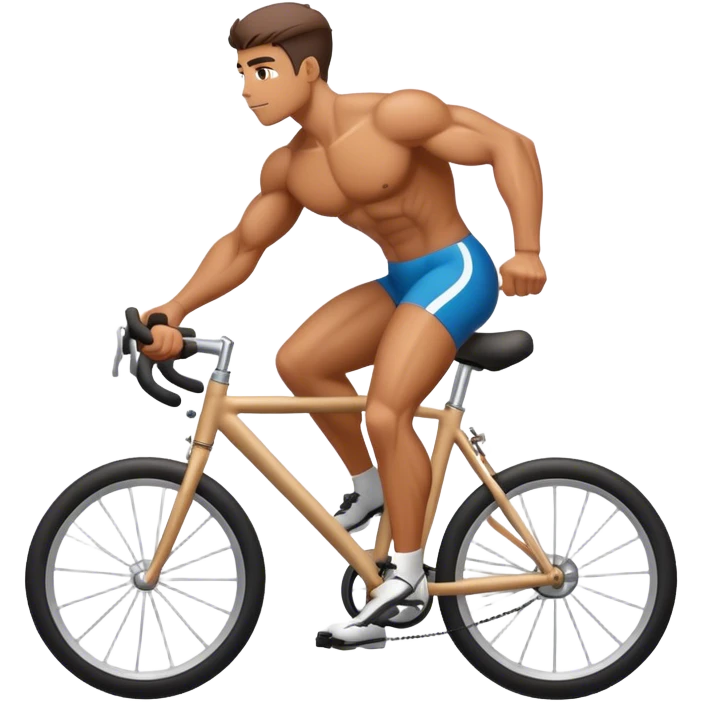 Gym freak on bike  emoji