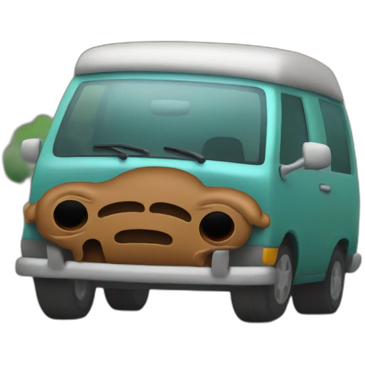 Un caca 💩 avec des brat sur une mauto emoji