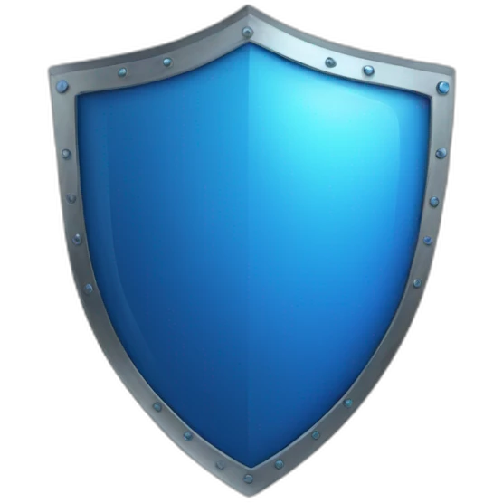 blue cyber shield emoji