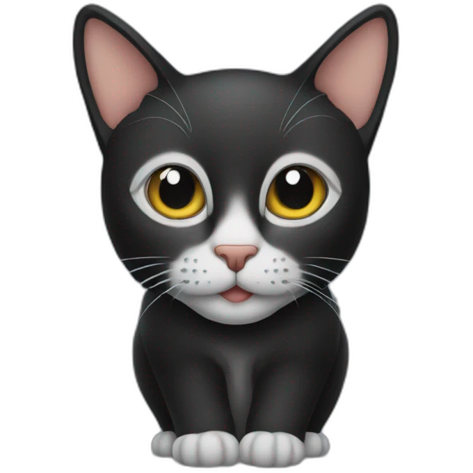 Cat black emoji