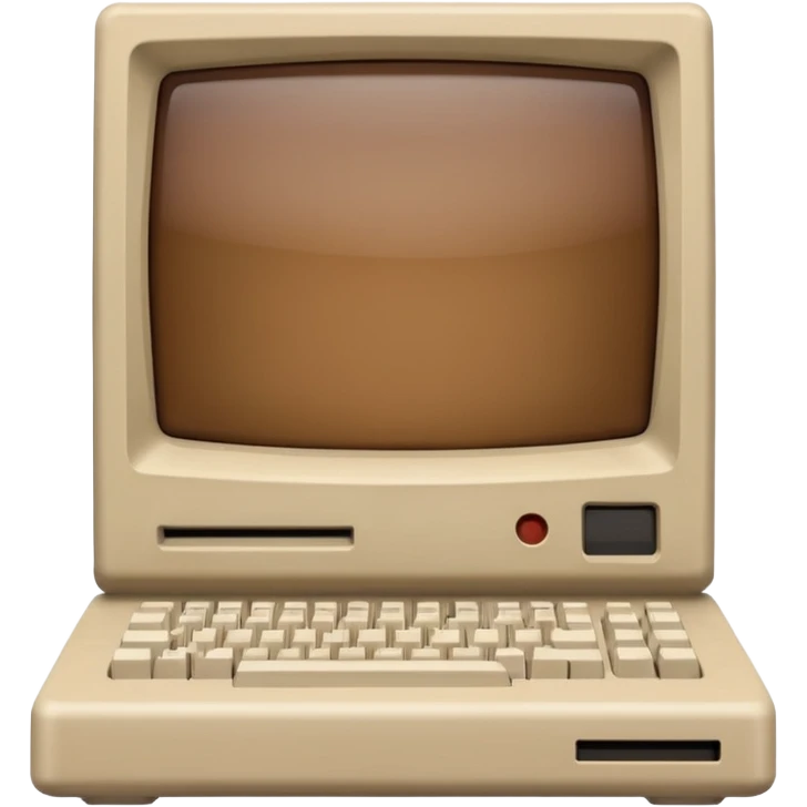 old macintosh computer front view emoji