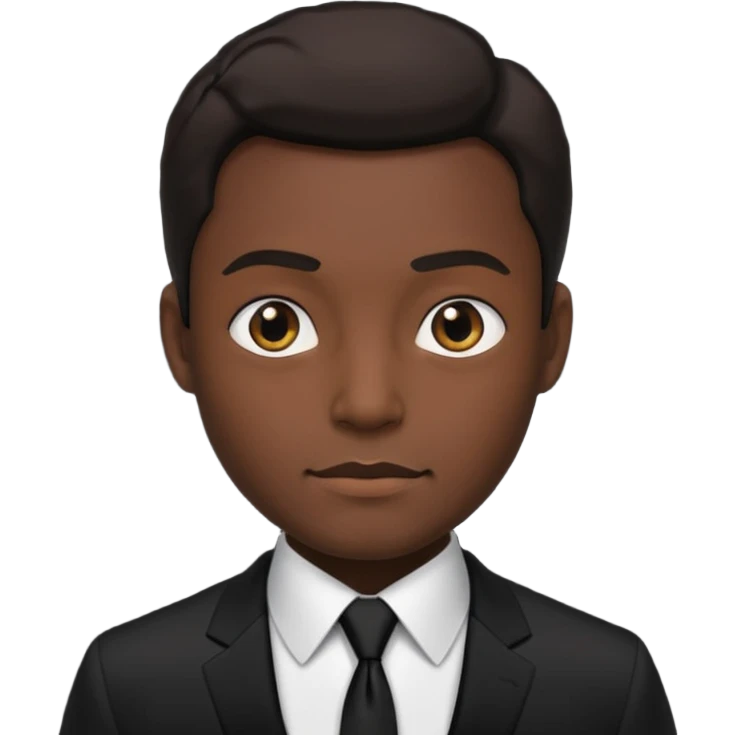 Style man in black suit emoji