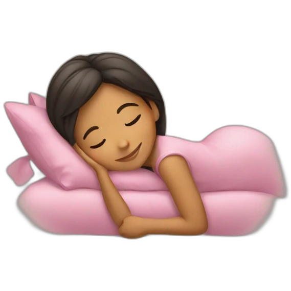 Hispanic girl dreaming emoji