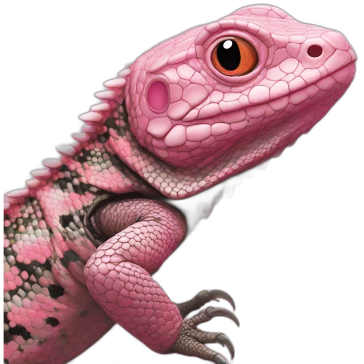 tegu lizard pink emoji