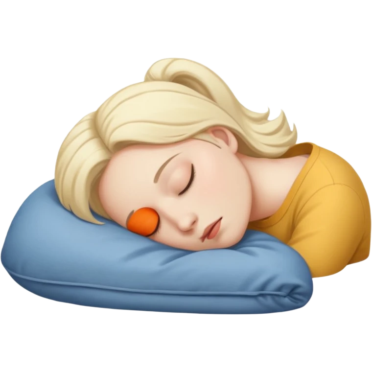 person sleeping face down emoji
