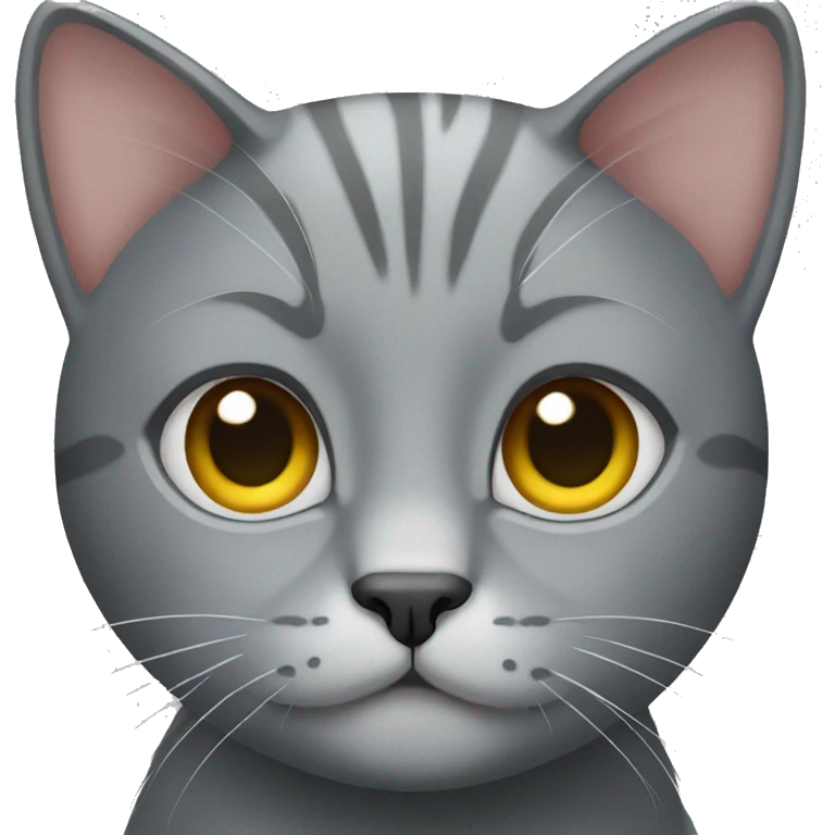 Grey cat emoji