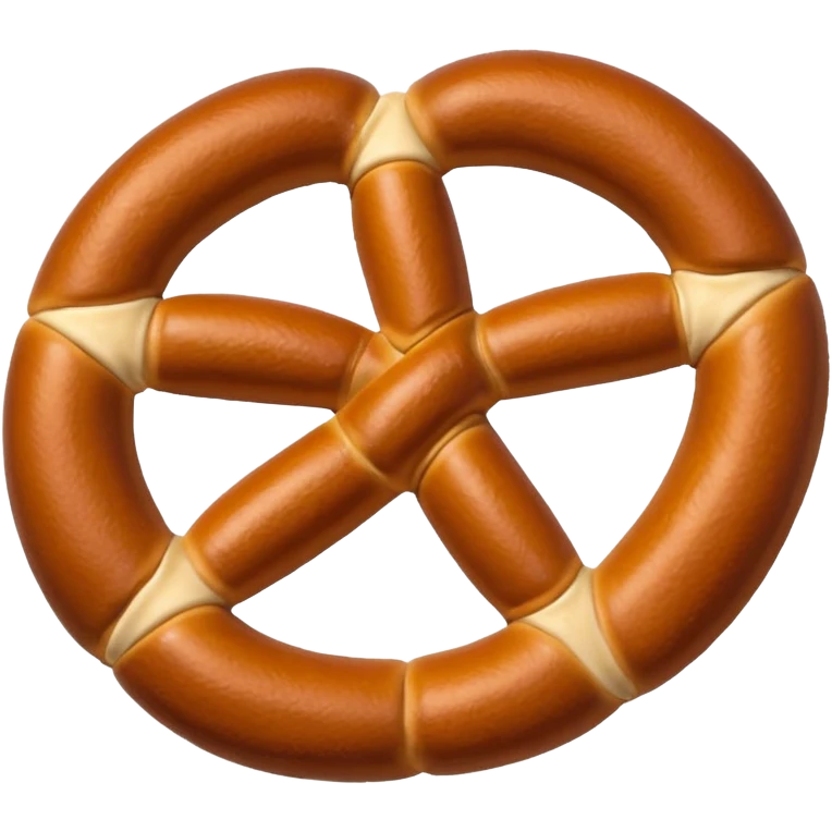Pretzel with football emoji