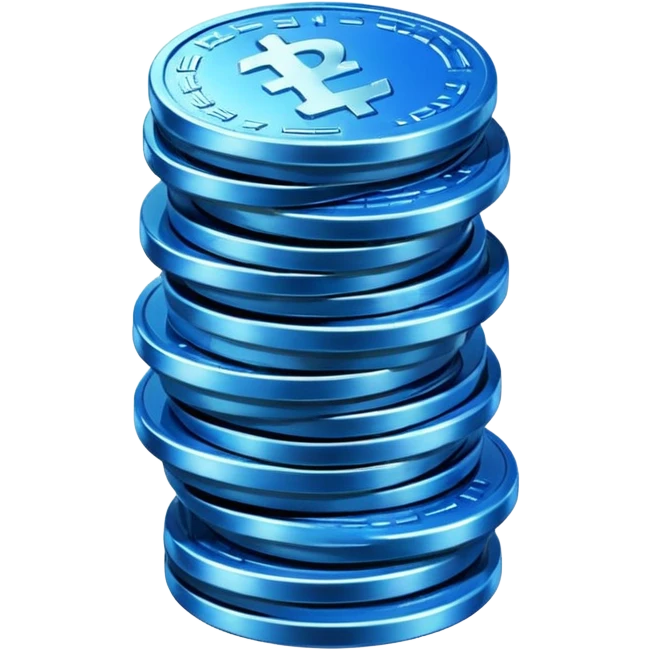 blue coins credit package emoji