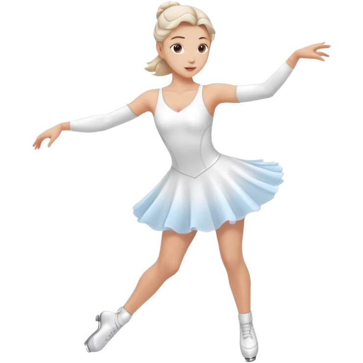 Ice skater twirling emoji