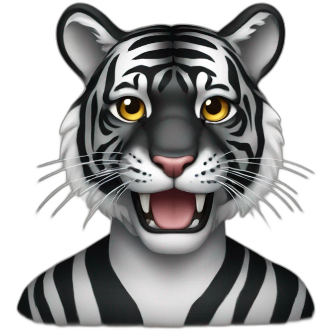 all BLACK Tiger emoji