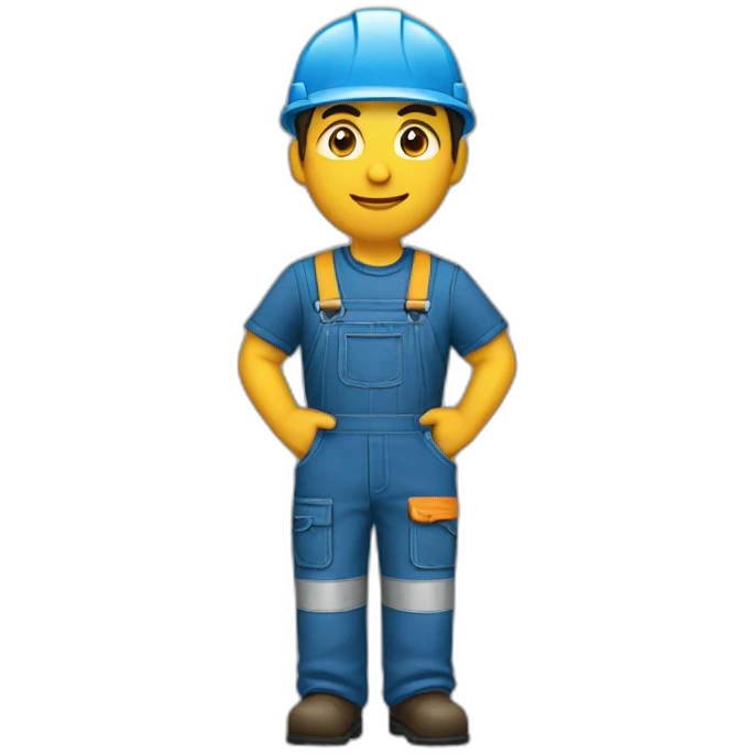 Engineer with Assentech Overalls emoji