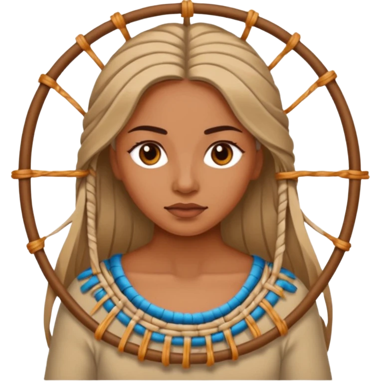 Mujer tejiendo emoji