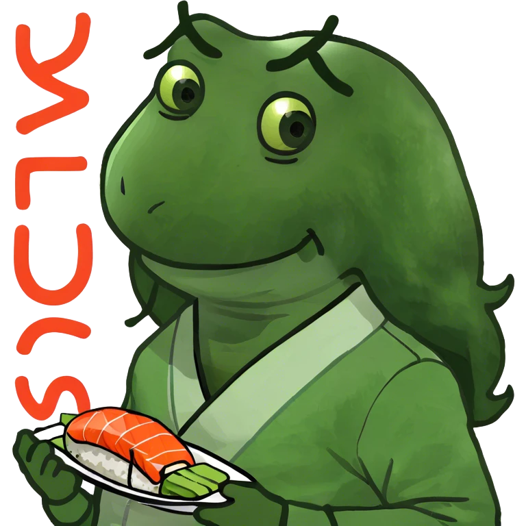 Sza eating sushi emoji