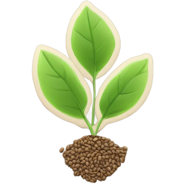 seed to plant, where the seed is labeled "seed article" and the leaves are labeled "cited by"   emoji