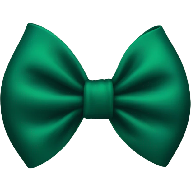 dark green bow emoji