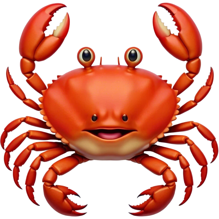 Cinematic Comical Red Crab Portrait Emoji, Head tilted dramatically with an exaggeratedly amused expression, featuring a vibrant, angular carapace with bold, expressive pincers and wide, comically animated eyes full of playful disbelief, Simplified yet hilariously expressive features, highly detailed, glowing with a slightly sassy oceanic glow, high shine, dramatic yet playful, stylized with an air of quirky coastal mischief, soft glowing outline, capturing the essence of a meme-worthy red crab that looks ready to pinch its way into viral fame! emoji