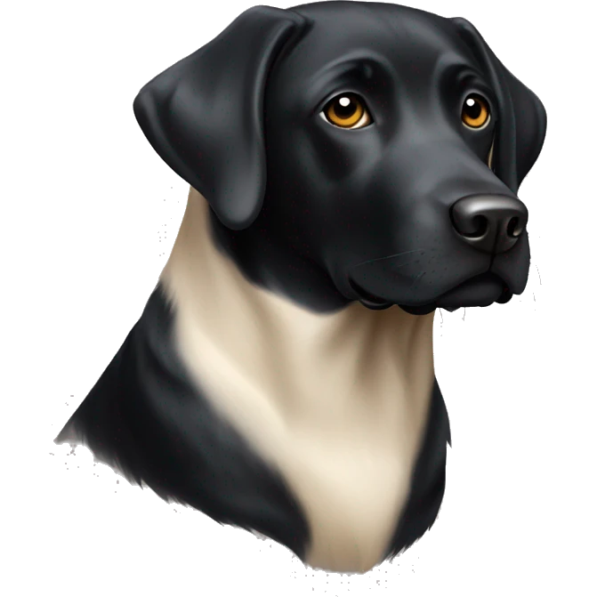 black labrador dog emoji