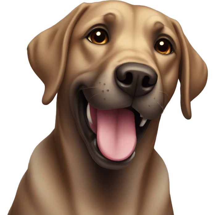 Labrador playing emoji