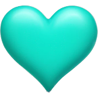 turquoise heart emoji small emoji