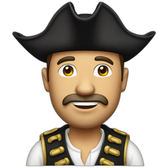 a pirate man CEO emoji