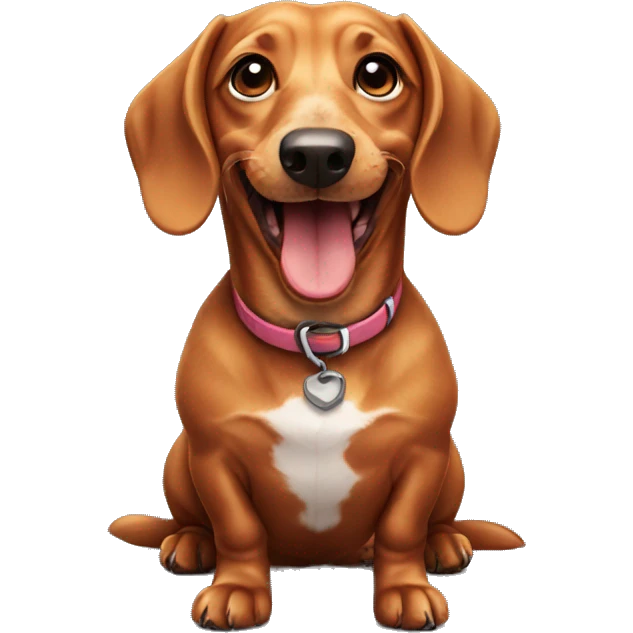 Dachshund happy emoji