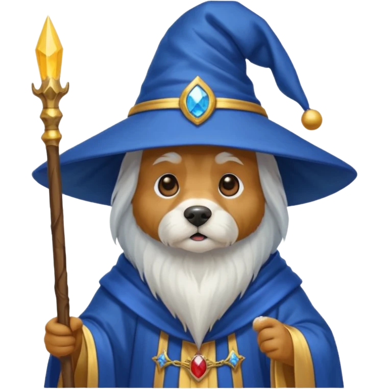 Dog wizard emoji