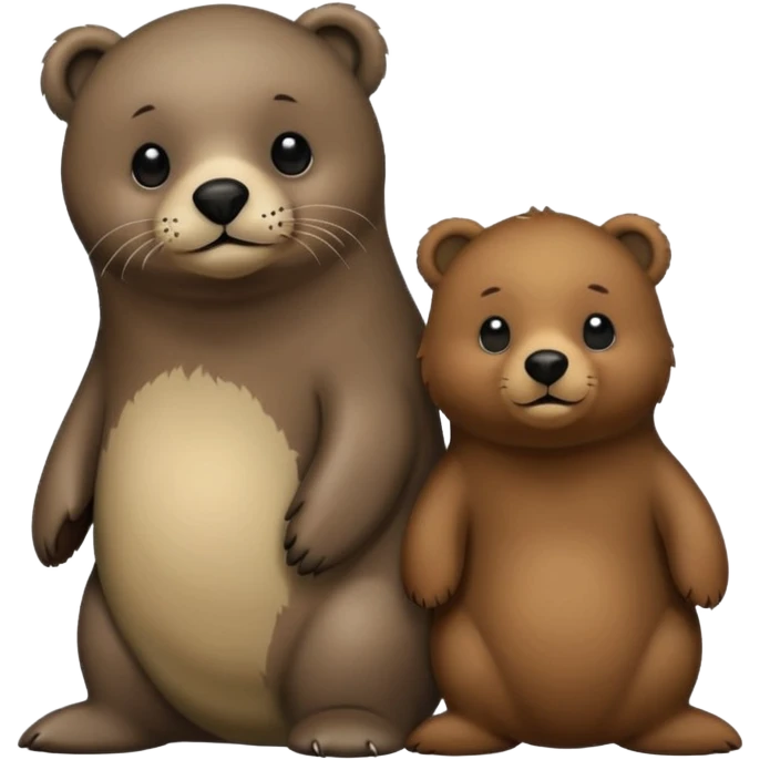 seal and brown bear emoji