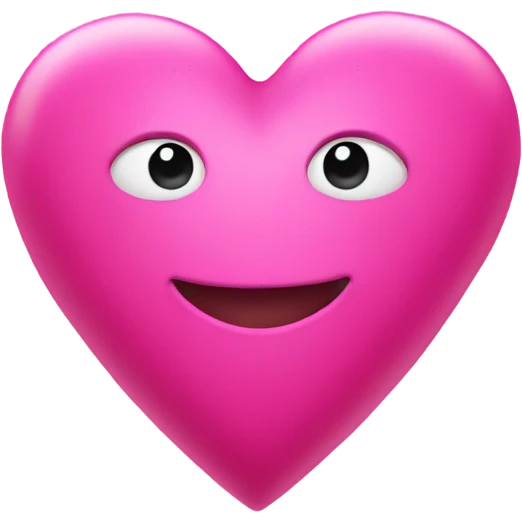 Heart pink emoji