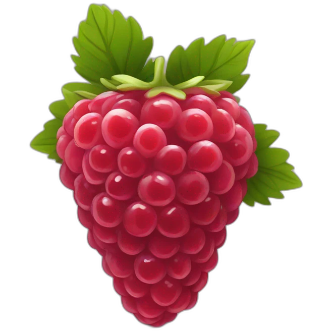 Fraise framboise myrtille  emoji