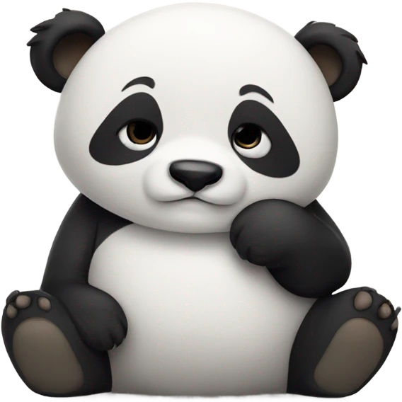 Sleepy panda bear emoji