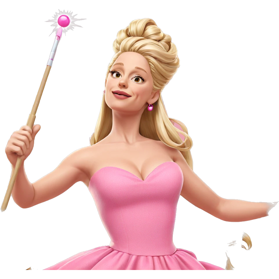 blonde girl in pink dress emoji
