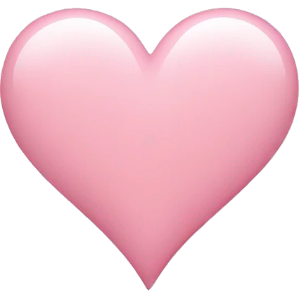 Light pink heart emoji