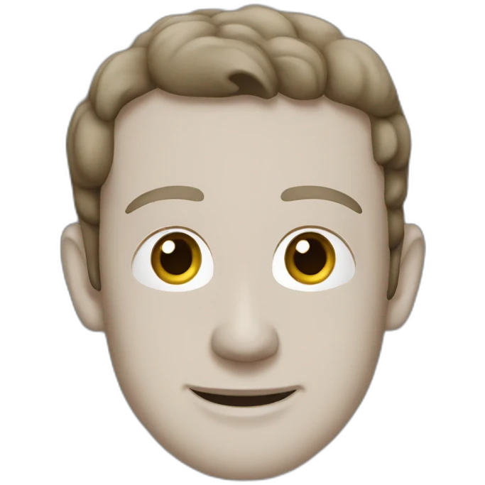 Mark Zuckerberg in gray T-shirt emoji