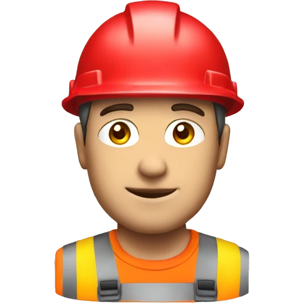 builder with red helmet emoji